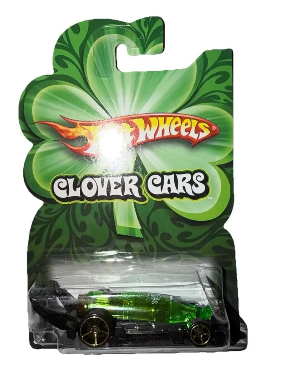 HOT WHEELS CLOVER CARS 2008 GREEN CARBONATOR DIECAST BOTTLE OPENER NEW SEALED